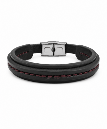 Black Leather Bracelet
